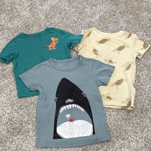 Set of 3 Graphic Cotton T-Shirts